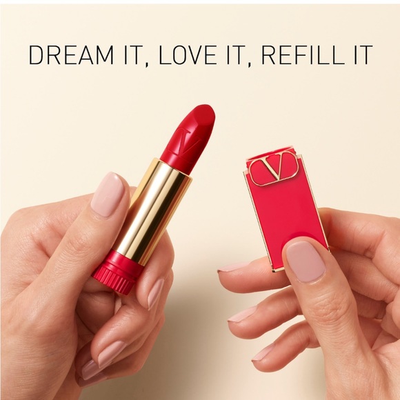 Valentino Rosso Matte Striking Pigment Refillable Lipstick 107A Ode to Natural - Picture 4 of 4